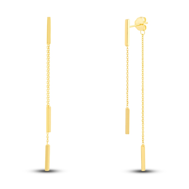 Main Image 2 of Front-Back Earrings 14K Yellow Gold