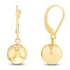Ball Dangle Earrings 14K Yellow Gold