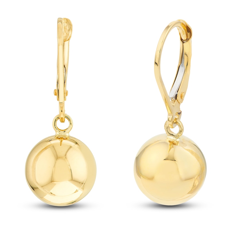 Main Image 2 of Ball Dangle Earrings 14K Yellow Gold