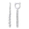 Thumbnail Image 1 of Diamond Dangle Earrings 1 ct tw Round-cut 14K White Gold