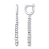 Thumbnail Image 0 of Diamond Dangle Earrings 1 ct tw Round-cut 14K White Gold