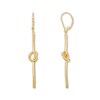Knot Dangle Earrings 14K Yellow Gold