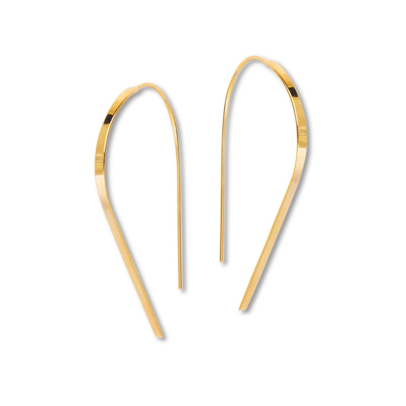 14Kt Gold Wire Threader Earrings Threader Earrings 