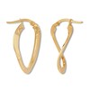 Thumbnail Image 1 of Twist Hoop Earrings 10K Yellow Gold