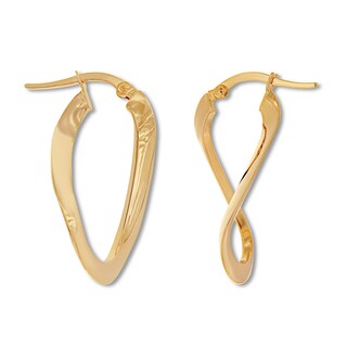 Twist Hoop Earrings 10K Yellow Gold | Jared