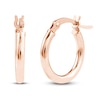 Thumbnail Image 1 of Round Hoop Earrings 14K Rose Gold