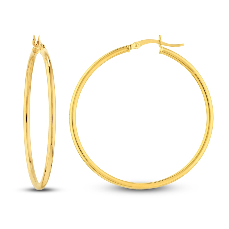 Hoop Earrings 14K Yellow Gold