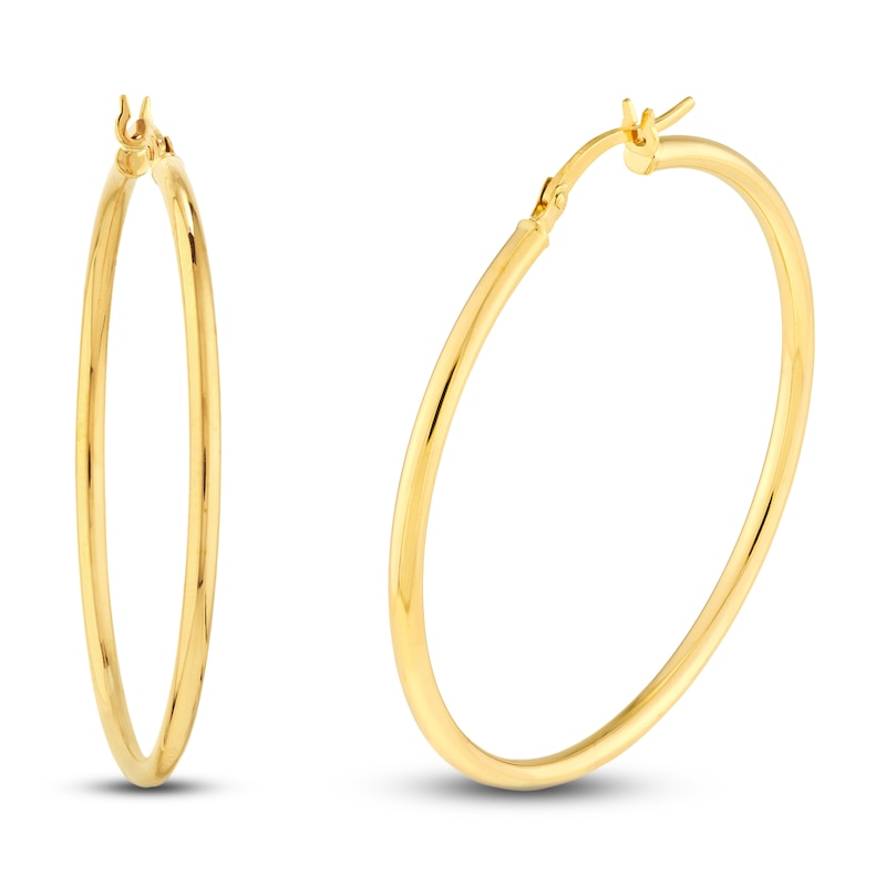 Main Image 2 of Hoop Earrings 14K Yellow Gold 40mm