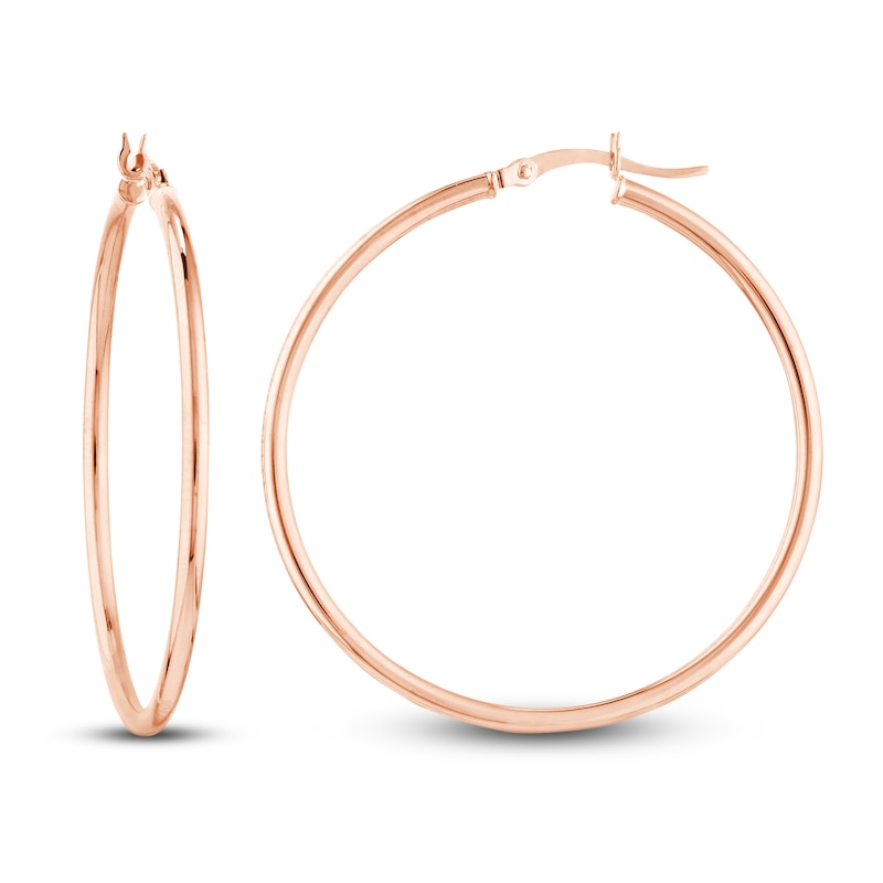 Hoop Earrings 14K Rose Gold