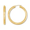 Thumbnail Image 1 of Textured Hoop Earrings 10K Yellow Gold