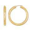 Thumbnail Image 0 of Textured Hoop Earrings 10K Yellow Gold