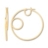 Thumbnail Image 1 of Round 50mm Hoop Earrings 10K Yellow Gold