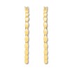 Thumbnail Image 2 of Oval Beaded 50mm Hoop Earrings 10K Yellow Gold