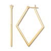 Geometric Hoop Earrings 10K Yellow Gold
