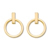 Thumbnail Image 1 of Front Facing Hoop Earrings 10K Yellow Gold