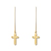 Thumbnail Image 3 of Cross Dangle Earrings 14K Yellow Gold