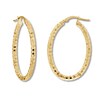 Thumbnail Image 1 of Oval Hoop Earrings 14K Yellow Gold