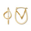 Orb Hoop Earrings 14K Yellow Gold