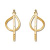 Orb Hoop Earrings 14K Yellow Gold