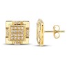 Thumbnail Image 2 of Men's Stud Earrings 1/4 ct tw Diamonds 10K Yellow Gold