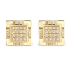 Thumbnail Image 3 of Men's Stud Earrings 1/4 ct tw Diamonds 10K Yellow Gold