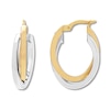 Thumbnail Image 1 of Double Hoop Earrings 14K Two-Tone Gold