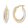 Thumbnail Image 2 of Double Hoop Earrings 14K Two-Tone Gold