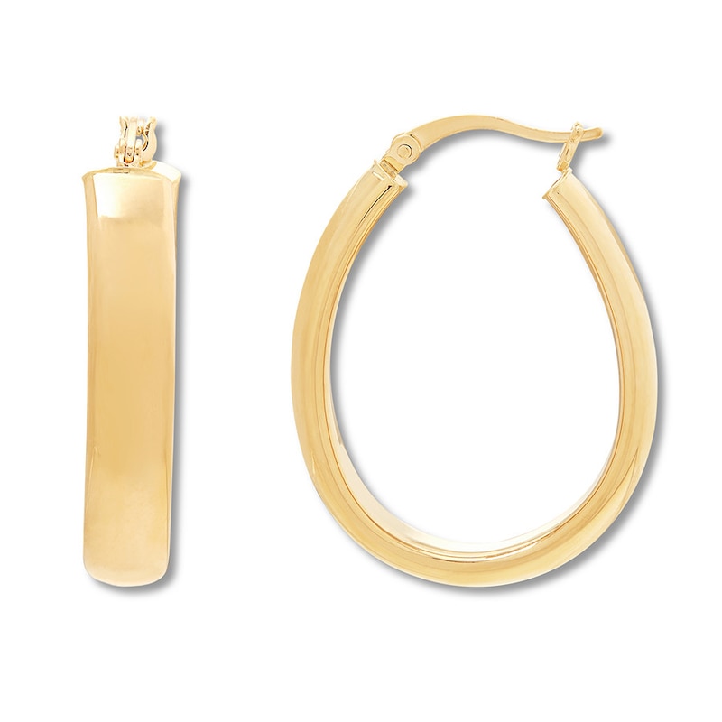 Hoop Earrings 10K Yellow Gold 30mm