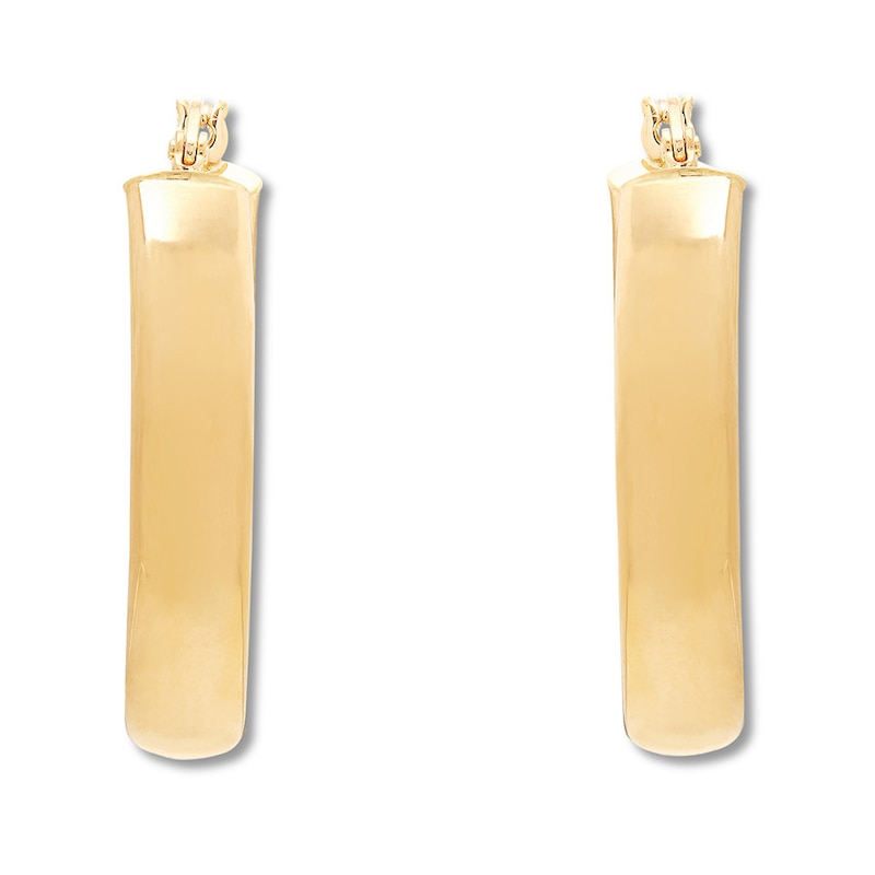Hoop Earrings 10K Yellow Gold 30mm