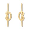 Knot Hoop Earrings 10K Yellow Gold