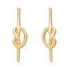 Thumbnail Image 2 of Knot Hoop Earrings 10K Yellow Gold