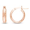 Thumbnail Image 1 of Hoop Earrings 14K Rose Gold 15mm