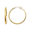 Thumbnail Image 0 of Etched Hoop Earrings 14K Yellow Gold 35mm