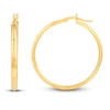 Thumbnail Image 1 of Etched Hoop Earrings 14K Yellow Gold 35mm