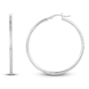 Thumbnail Image 1 of Hoop Earrings 14K White Gold 40mm
