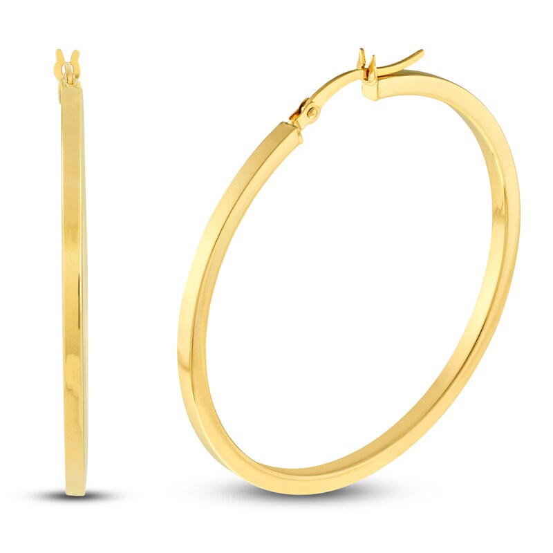 Main Image 2 of Hoop Earrings 14K Yellow Gold 40mm