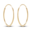 Thumbnail Image 2 of Endless Hoop Earrings 14K Yellow Gold 12mm