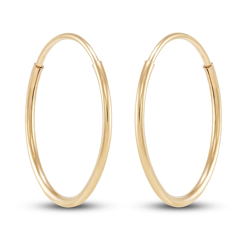 Endless Hoop Earrings 14K Yellow Gold 12mm | Jared