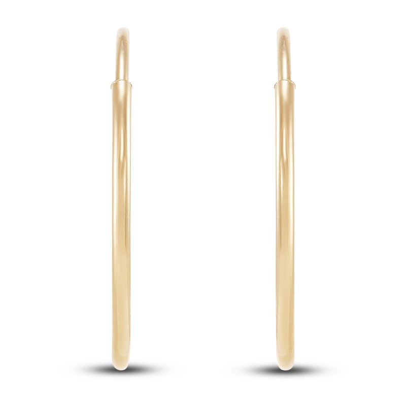 Main Image 4 of Endless Hoop Earrings 14K Yellow Gold 12mm