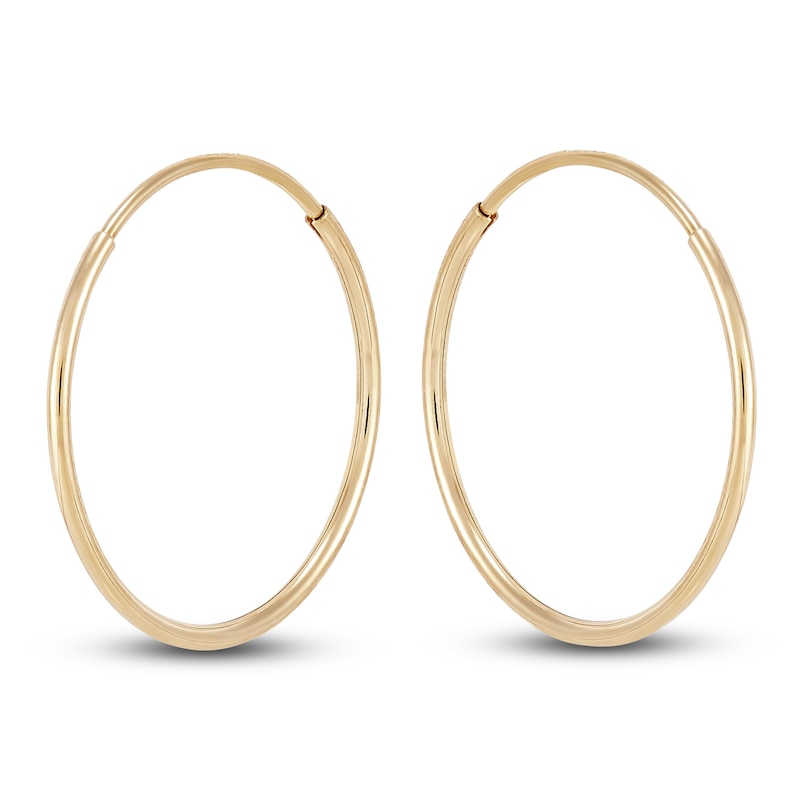 Main Image 2 of Endless Hoop Earrings 14K Yellow Gold 14mm