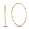 Thumbnail Image 3 of Endless Hoop Earrings 14K Yellow Gold 14mm