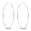 Thumbnail Image 1 of Endless Hoop Earrings 14K White Gold 16mm
