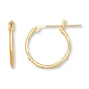 Thumbnail Image 1 of Young Teen Hoop Earrings 14K Yellow Gold 14mm