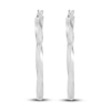 Thumbnail Image 3 of Twisted Hoop Earrings 14K White Gold 30mm