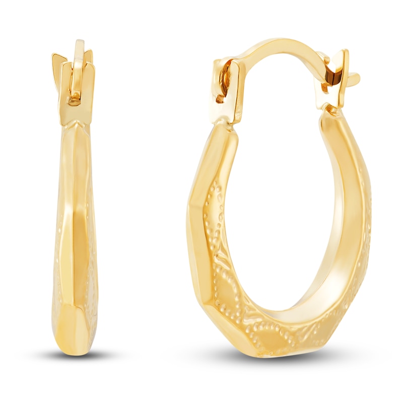 Main Image 2 of Children's Hoop Earrings 14K Yellow Gold