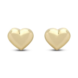 Heart Earrings 14K Yellow Gold