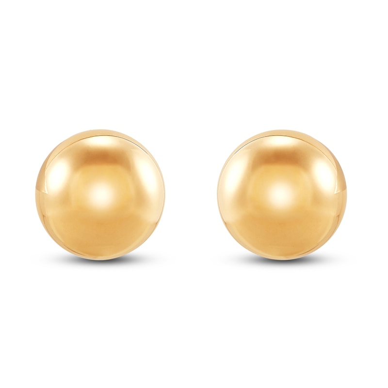 Main Image 1 of Ball Stud Earrings 10mm 14K Yellow Gold