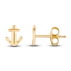 Thumbnail Image 2 of Young Teen Anchor Earrings 14K Yellow Gold