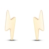 Thumbnail Image 1 of Young Teen Lightning Bolt Earrings 14K Yellow Gold