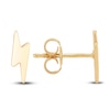 Thumbnail Image 3 of Young Teen Lightning Bolt Earrings 14K Yellow Gold